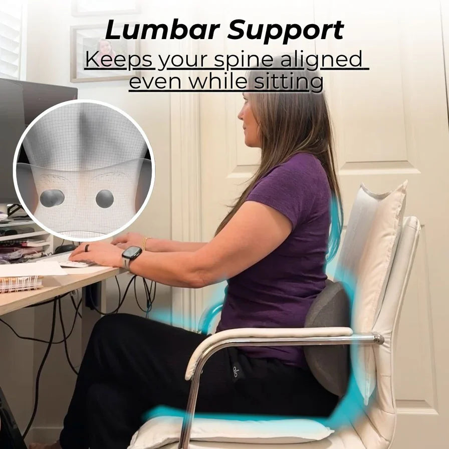 3-In-1 Lumbar Massager - Heating & Traction Device