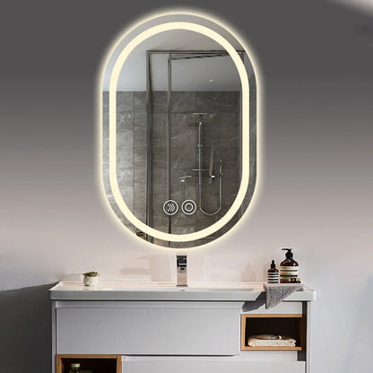 LED Illuminated Bathroom Mirror Anti-Fog Demist