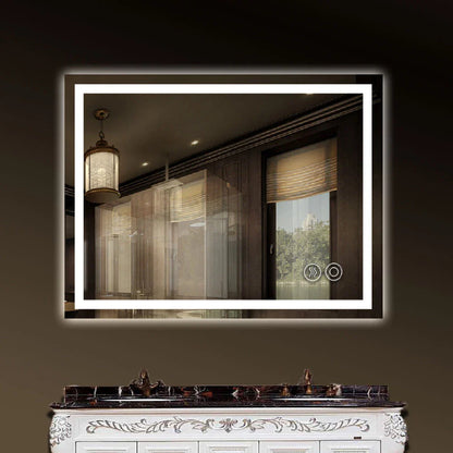 LED Illuminated Bathroom Mirror Anti-Fog Demist