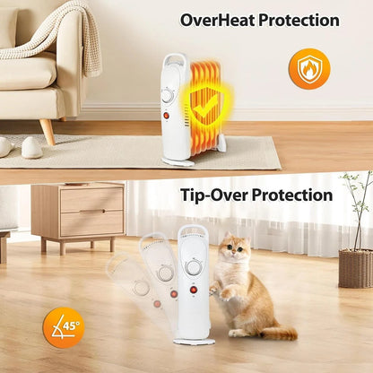 Portable 7 Fin Oil Filled Radiator