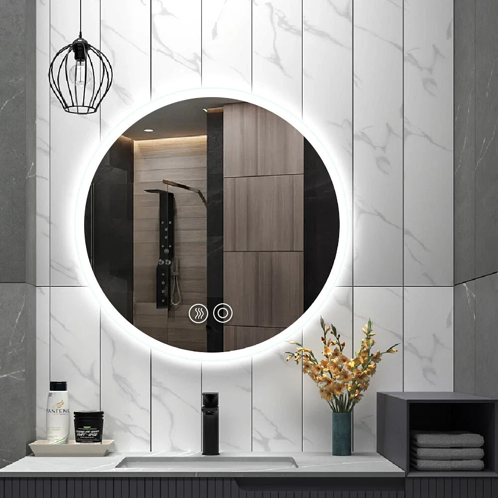 LED Illuminated Bathroom Mirror Anti-Fog Demist